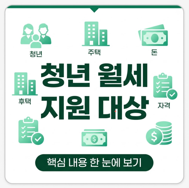2026 청년 월세 지원 대상, 나이·소득 조건 한 번에 확인