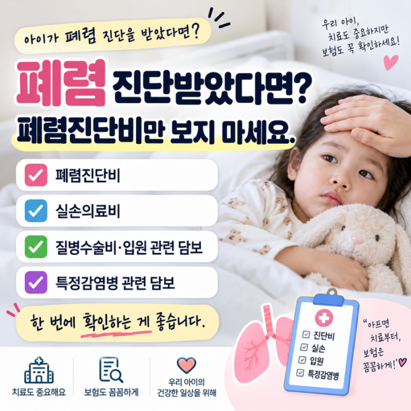 폐렴진단비 받을 수 있을까? 폐렴 진단 후 보험에서 꼭 확인할 것