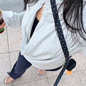 베리시 이즈핏 커버업 후디 후기, 폴드오버 팬츠 165cm 58kg S사이즈