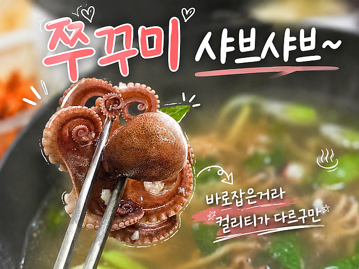 가을 쭈꾸미 철이왔어용~배에서 직접잡은 쭈꾸미 존맛~