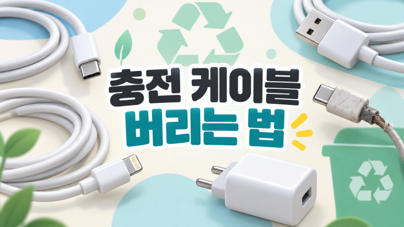 충전 케이블 버리는 법｜그냥 종량제봉투에 버려도 될까?