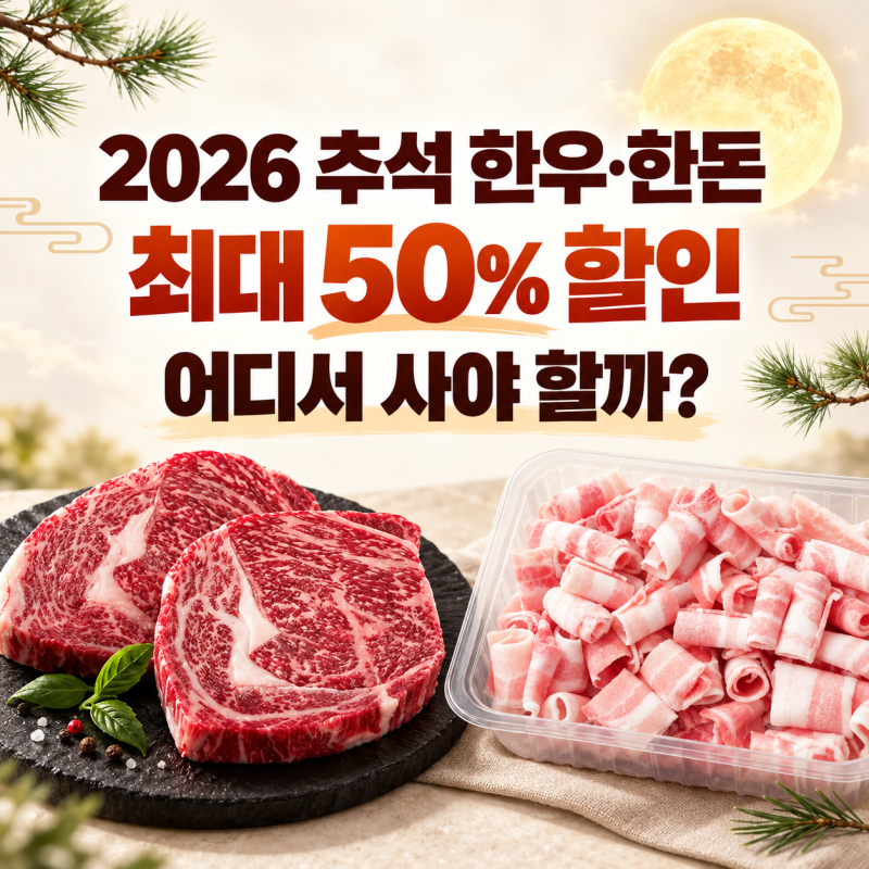 2026 추석 한우·한돈 50% 할인매장｜하나로마트·온라인몰 기간과 품목