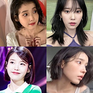가을하면 떠오르는 아이유 단발! 역대 단발 스타일 모아보기
