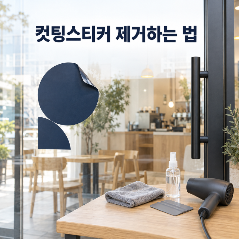 컷팅스티커 손상 없이 제거하는 법