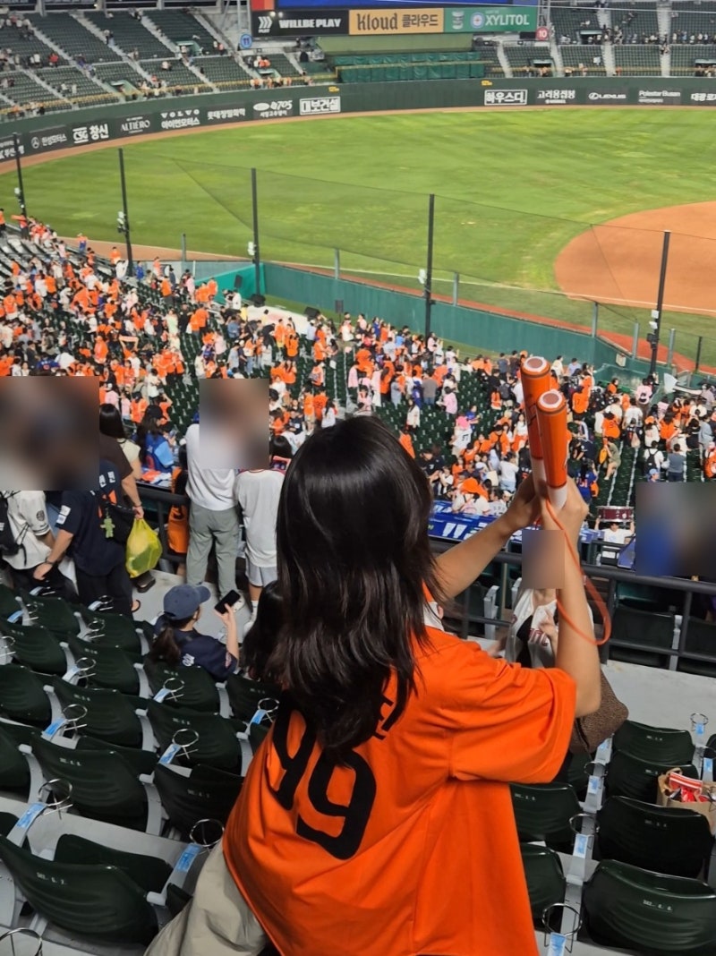 사직야구장 좌석배치도 3루 내야상단석 A 342블럭 시야 원정석 후기