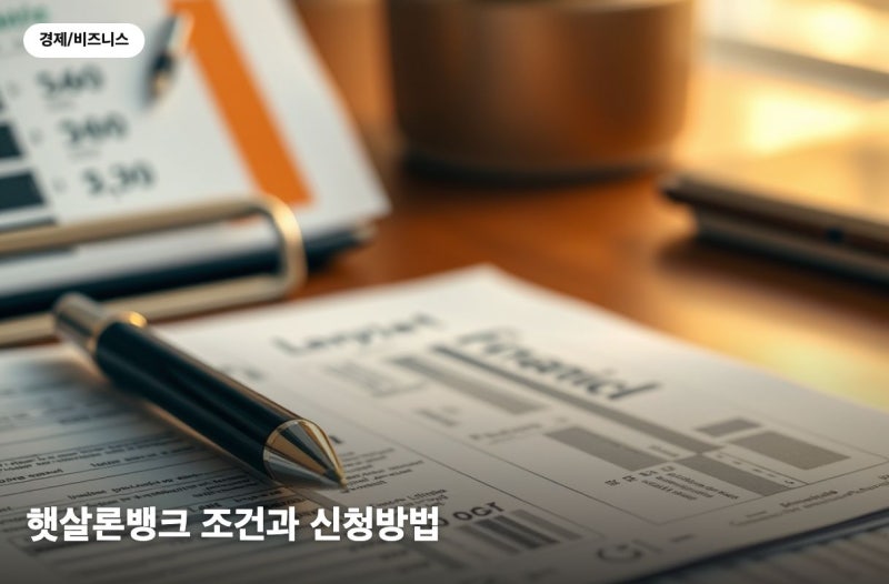 햇살론뱅크 조건과 한도 1500만원, 신청방법