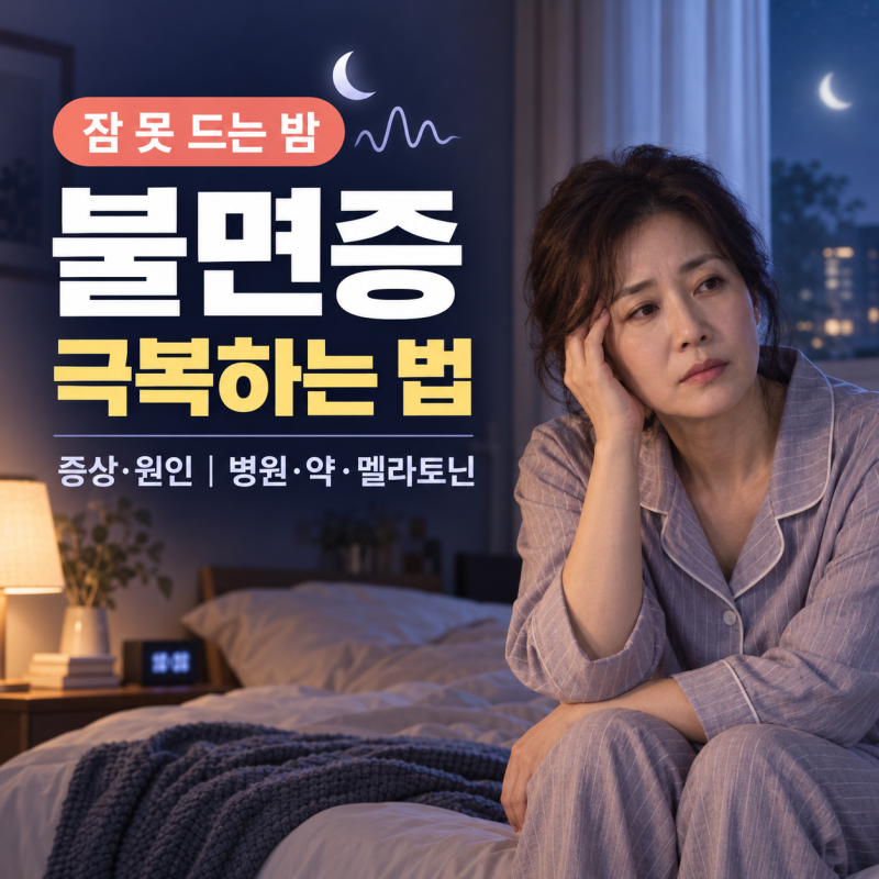 불면증 극복하는 법｜증상·원인부터 병원 치료, 약·멜라토닌 총정리