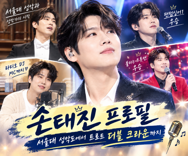 손태진 프로필, 서울대 성악가에서 트로트 더블 크라운까지