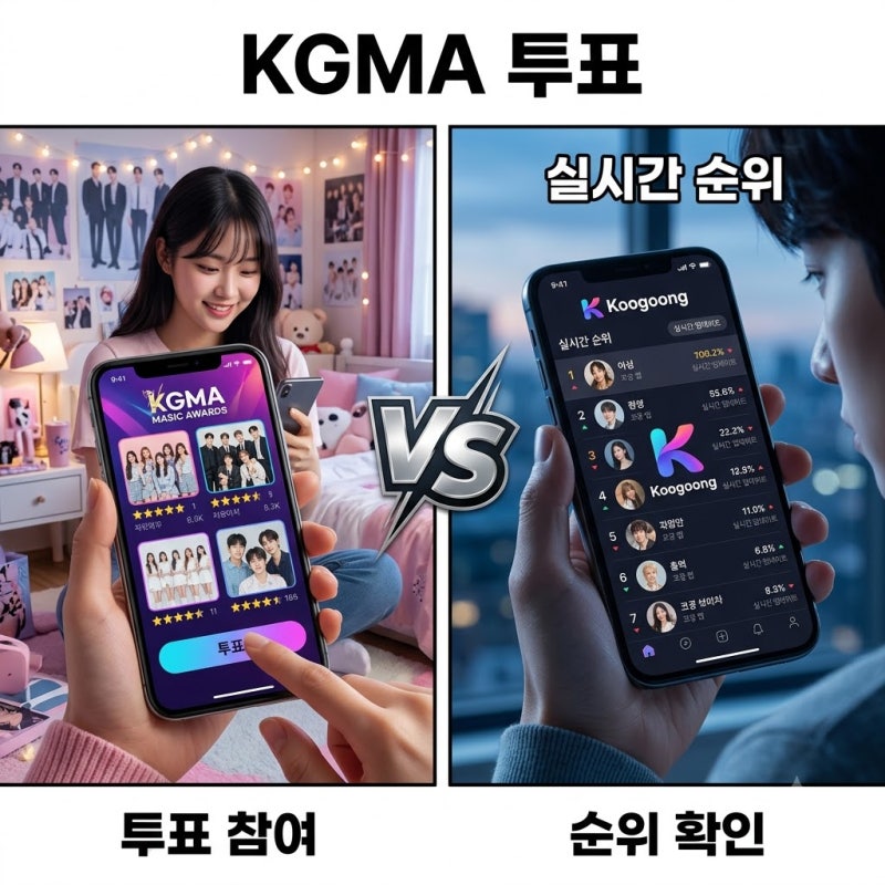 2026 kgma 투표 방법 따라 해보니 생각지도 못한 1위 결과가 나온 이유
