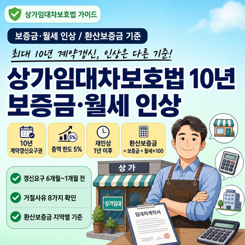 상가임대차보호법 10년｜보증금·월세 인상
