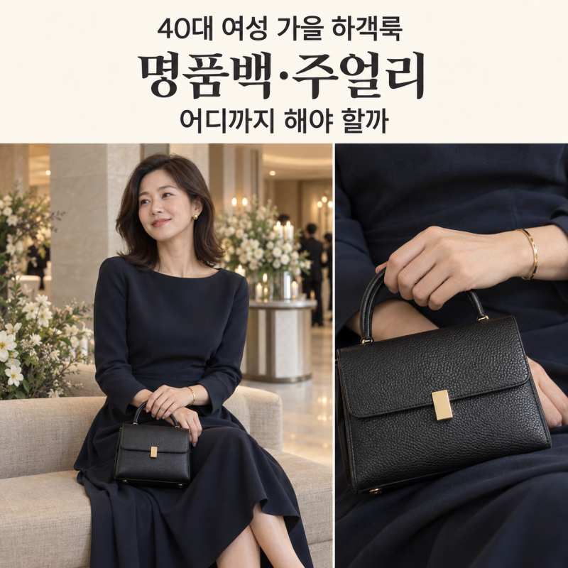 40대 여성 가을 하객룩｜명품백·주얼리 어디까지 해야 할까
