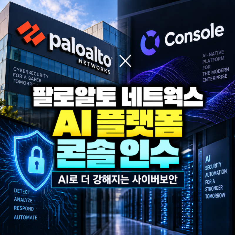 팔로알토 네트웍스, AI 플랫폼 Console 인수, 사이버보안 자동화 강화
