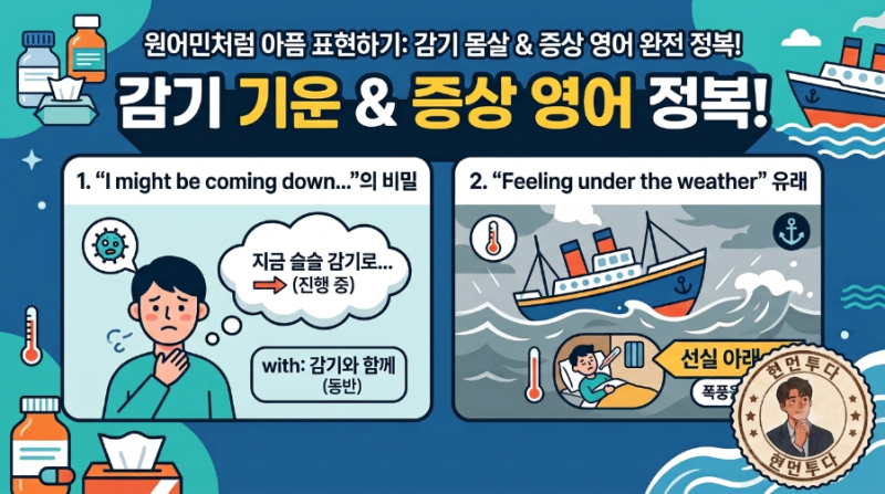 감기기운 & 증상에 대한 영어 표현!