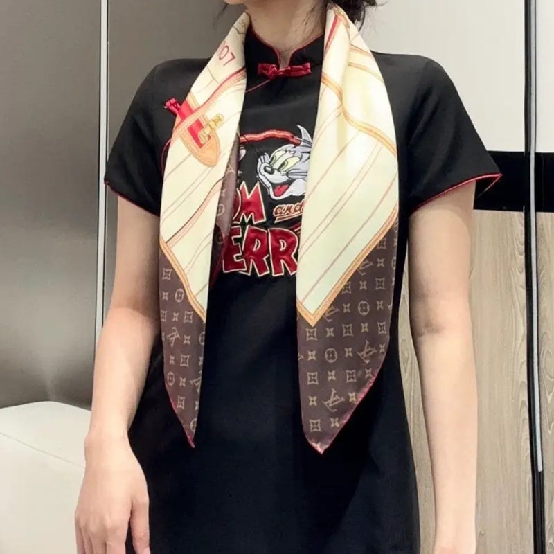 루이비통 스카프 90 머플러 스타일링 기록
