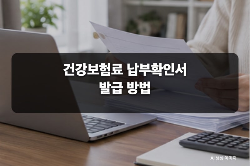 건강보험료 납부확인서 어떻게 발급하나요? 온라인·앱·팩스 제출 전 확인