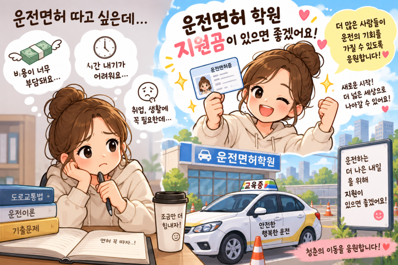 대전 운전면허 지원금 2026 총정리｜청년 운전면허 학원비 지원받을 수 있을까?