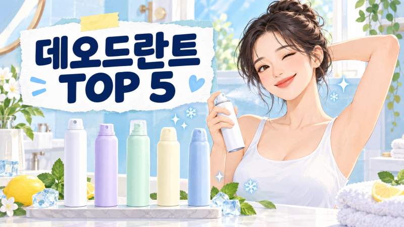 땀 냄새 때문에 고민이라면? 요즘 인기 데오드란트 스프레이 TOP 5