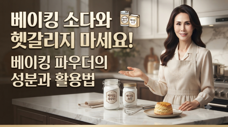베이킹 소다와 헷갈리지 마세요! 베이킹 파우더의 성분과 활용법