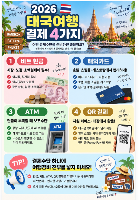 2026 태국 환전 총정리｜바트 환율·현금·카드 어떻게 준비할까?