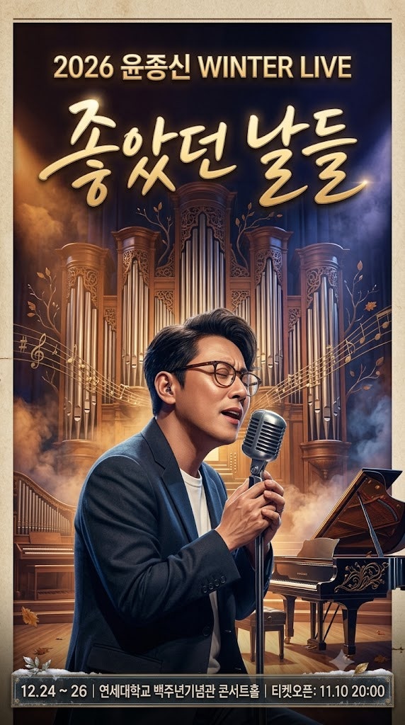 2026 윤종신 연말 콘서트 일정 총정리 & 티켓팅 팁 & 대표 추천곡 Best 5