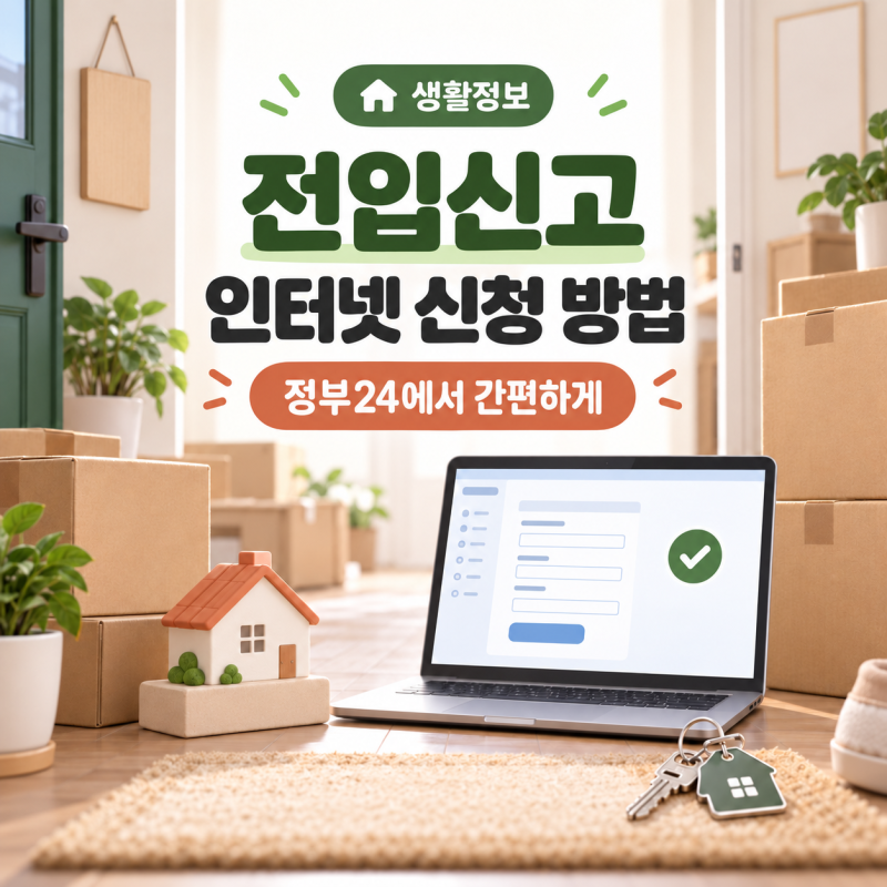 전입신고 인터넷 신청 방법｜ 정부24에서 간편하게 하는 법