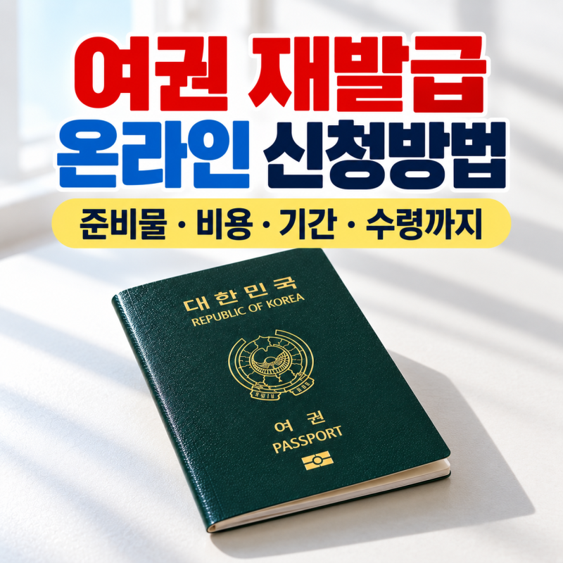 여권 재발급 온라인 신청방법｜갱신 준비물·비용·기간·수령까지