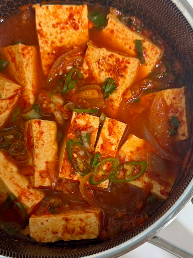 두부찌개 레시피 초간단 얼큰 두부찌개 끓이는 법