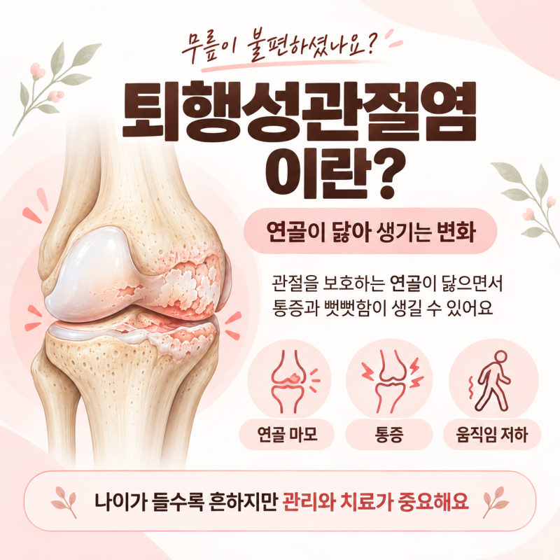 퇴행성관절염 몇 기부터 인공관절 수술을 할까요 치료 및 비용 입원 총정리