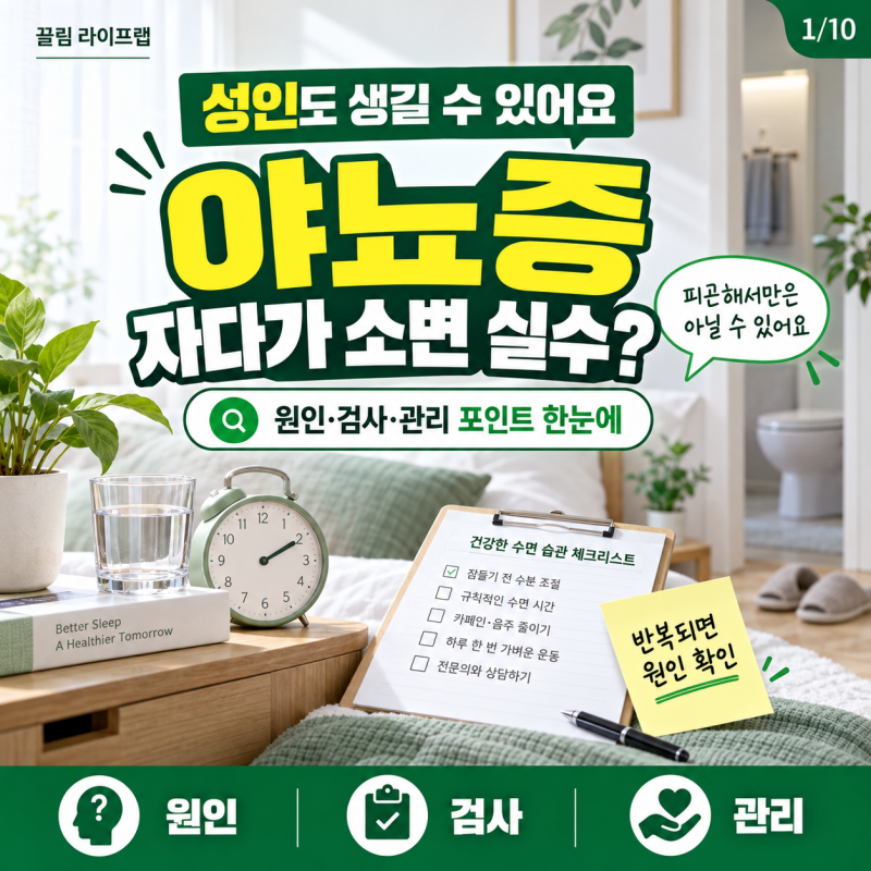 야뇨증 성인에게도 생길까? 원인과 관리 방법