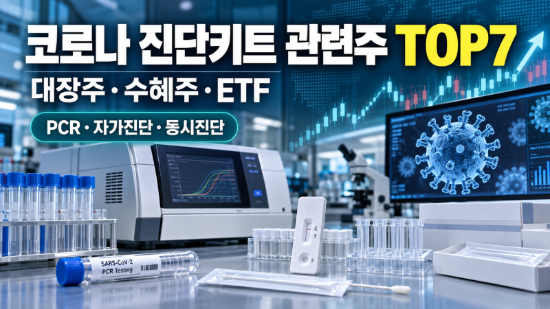 코로나 독감 재유행? 코로나 진단키트 관련주 TOP7, 이번에도 씨젠이 대장주일까