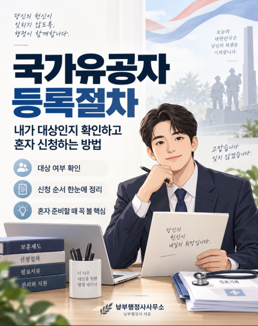 국가유공자 등록절차, 내가 대상인지 확인하고 혼자 신청하는 방법