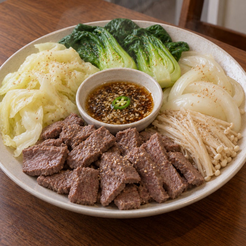 다이어트 소고기야채찜, 이 소스 덕에 질리지가 않아요!