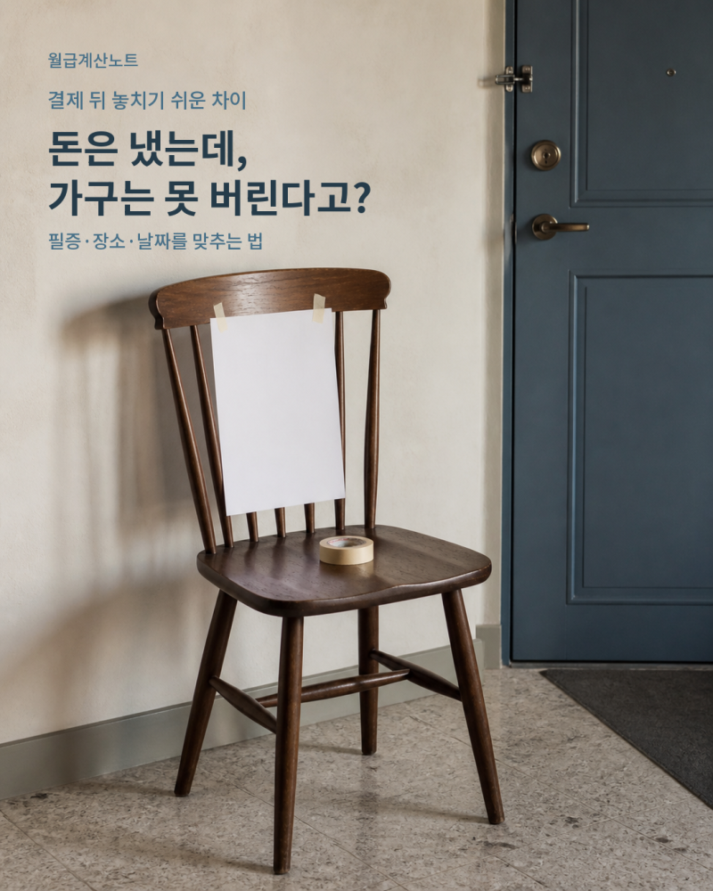 대형폐기물 인터넷신고, 결제했는데 출력이 막혔다면? 고양시 수기 필증 확인