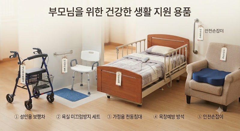 요양등급이 없는 부모님을 위한 추석 효도 선물, 실속 복지용구 5가지