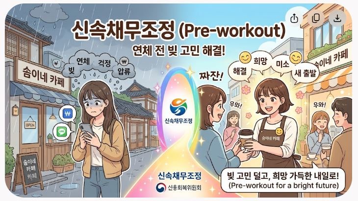 [신속채무조정] 빚 연체 초기 골든타임! 신속채무조정 신청자격·비용·기간 총정리