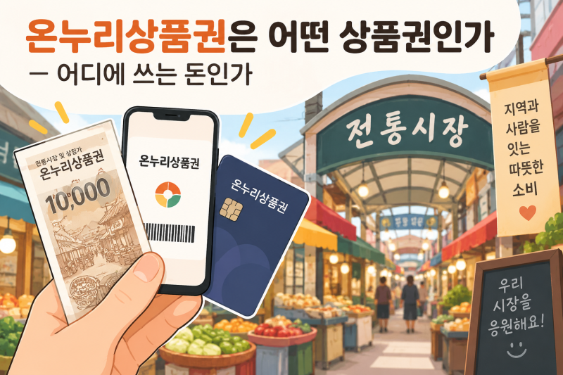 온누리상품권 (사용처, 환불방법)