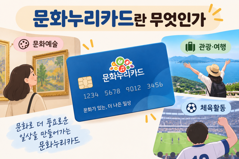 2026 문화누리카드 신청방법 총정리 (자격조건, 지원금액)