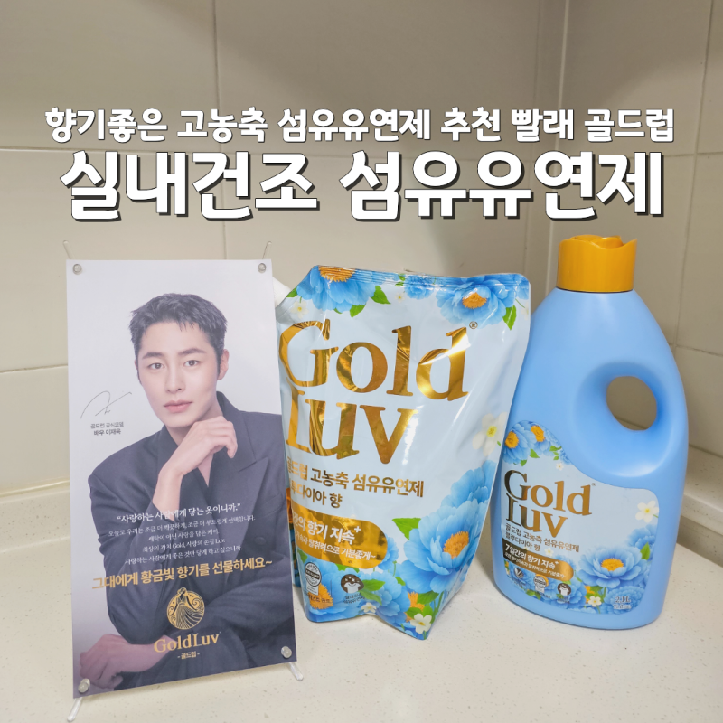 실내 건조 향기 좋은 고농축 섬유유연제 추천 이불 빨래 골드럽