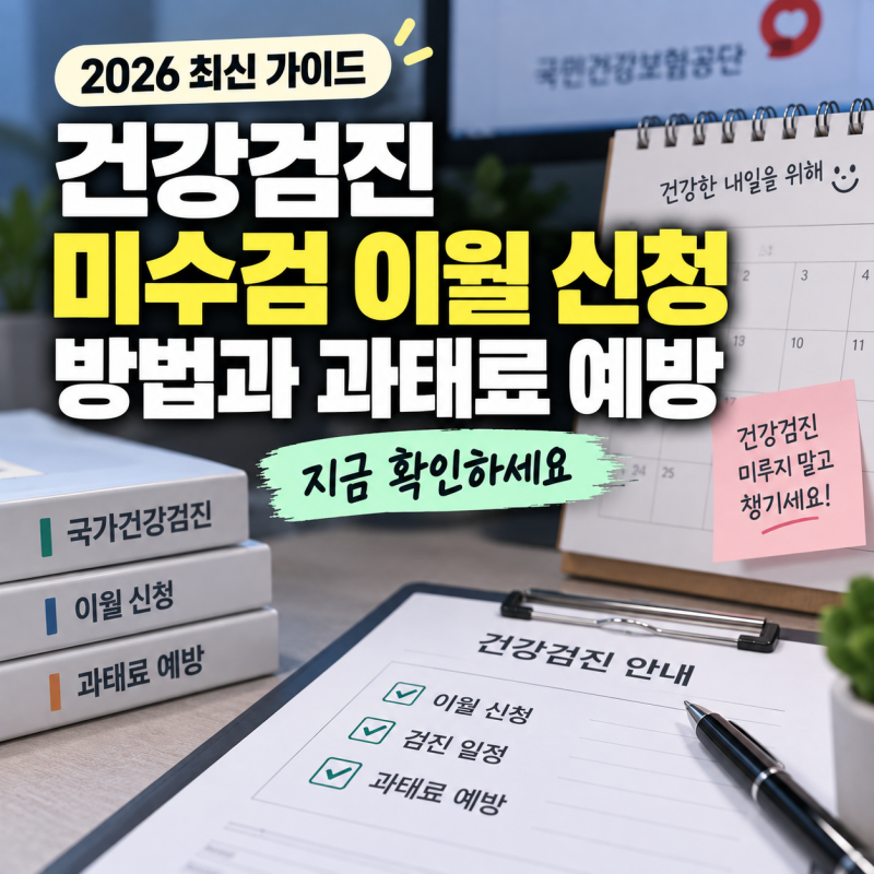 건강검진 미수검 이월 신청 방법과 과태료 예방 가이드