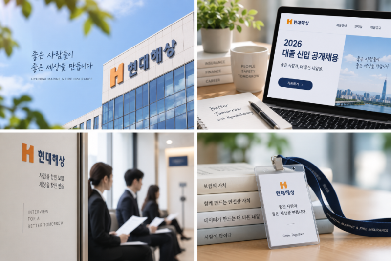 현대해상 대졸 신입 공개채용 2026, 지원자격부터 전형절차까지 정리해봤습니다