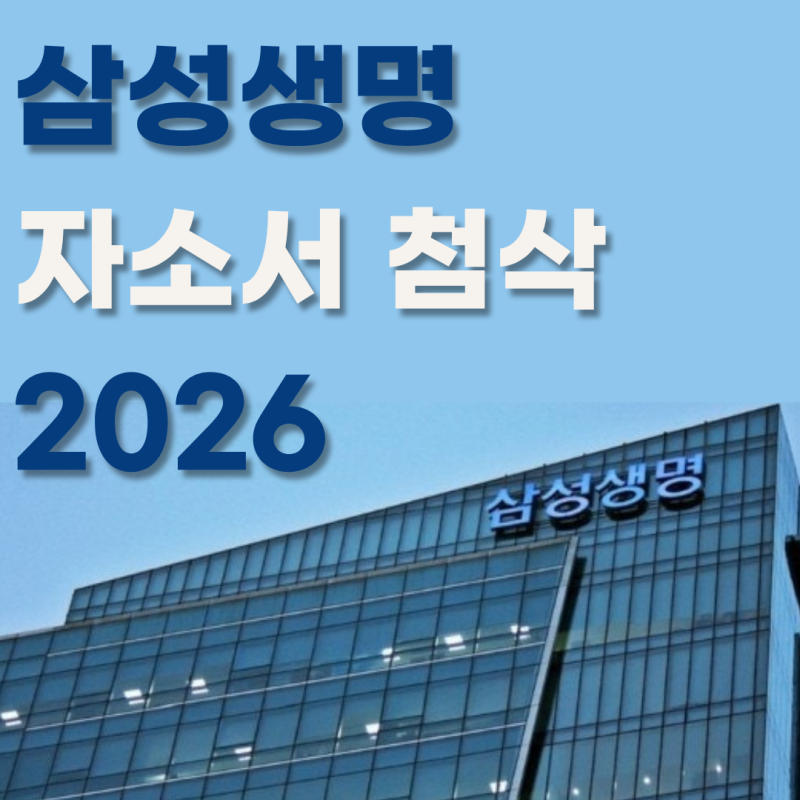 삼성생명 자소서 4개 문항 완전 정복 | 생명사 HR 17년 출신 첨삭의 힘