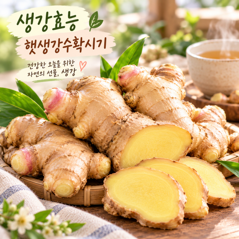 생강 효능 7가지와 햇생강 수확시기는 언제일까 ? 제철 생강 고르는법과 섭취방법