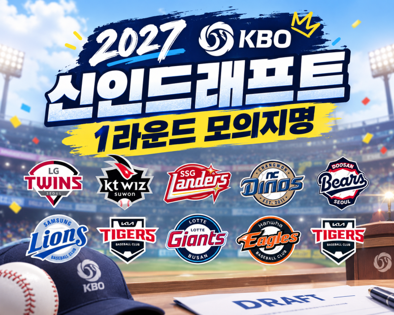 프로야구 2027 KBO 신인드래프트 모의지명 예상명단