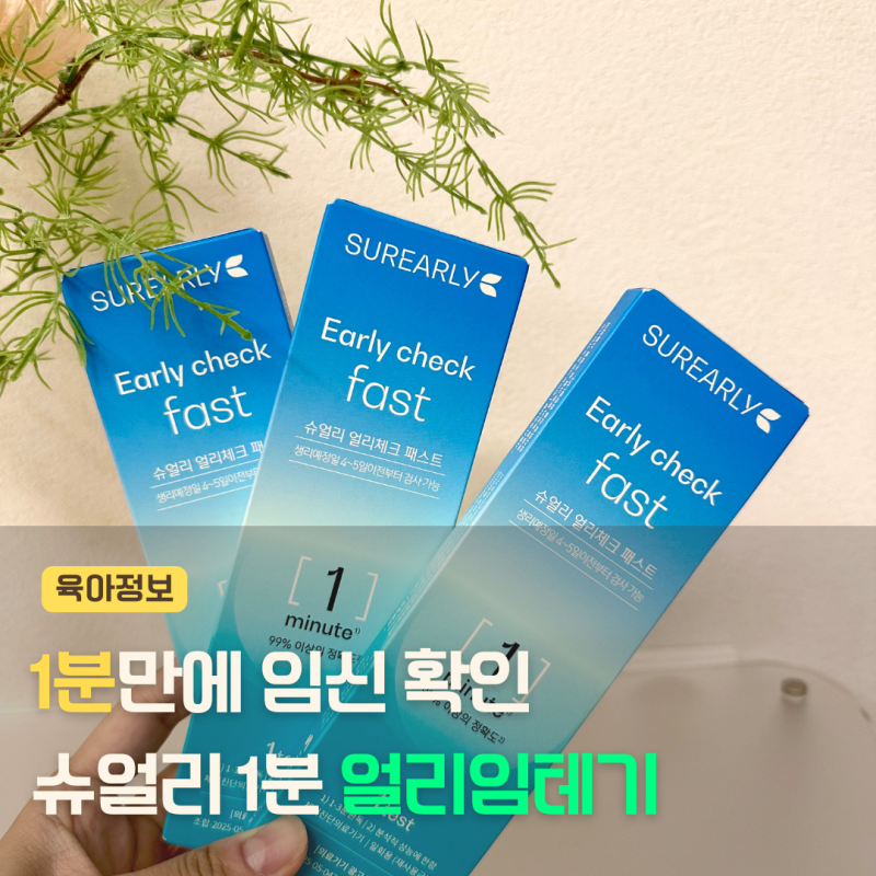 얼리임테기 사용시기 언제부터? 슈얼리 1분 임신테스트기 직접 사용해본 후기