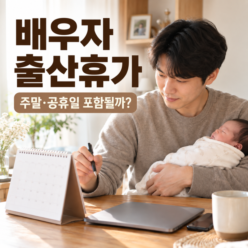 배우자 출산휴가 주말 포함될까? 20일 계산방법·공휴일까지