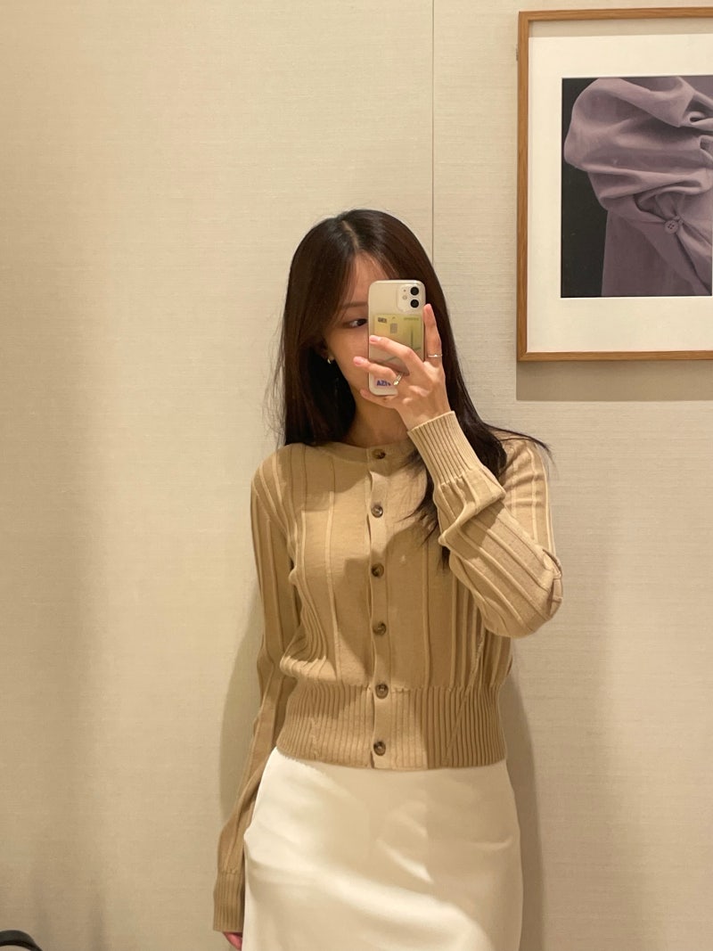 시에 Sie 26FW 클레르 텍스쳐드 가디건, 베르 브이넥 니트 착용 및 구매 후기