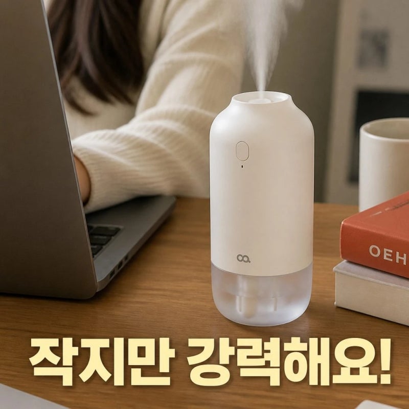 오아 듀얼미스트 무선 미니 가습기 사무실 책상 탁상용 차량 휴대용 USB 추천