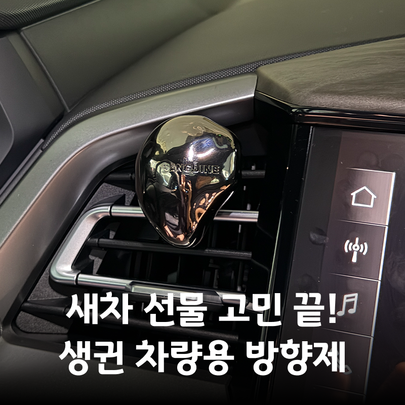 차량용 방향제 추천 생귄 크롬페블 쉘바우 고급 우디향 직접 써본 후기