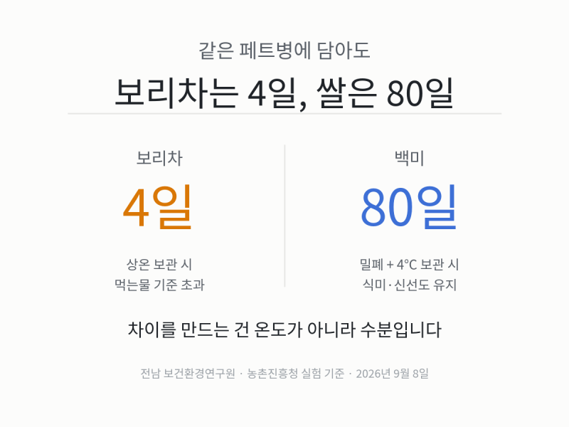 쌀 보관법 냉장 80일 — 보리차는 4일이면 상하는데 쌀은 왜 멀쩡한가요 (쌀벌레 화랑곡나방 ....