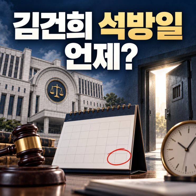 김건희 여사 석방일 언제? 10월 31일 <b>구속</b> 만료